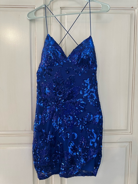 B Darlin Dresses & Skirts - B Darlin Royal Blue Sequin Mini Dress
